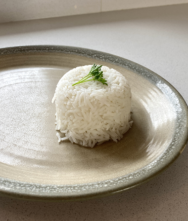 Rice on a plate