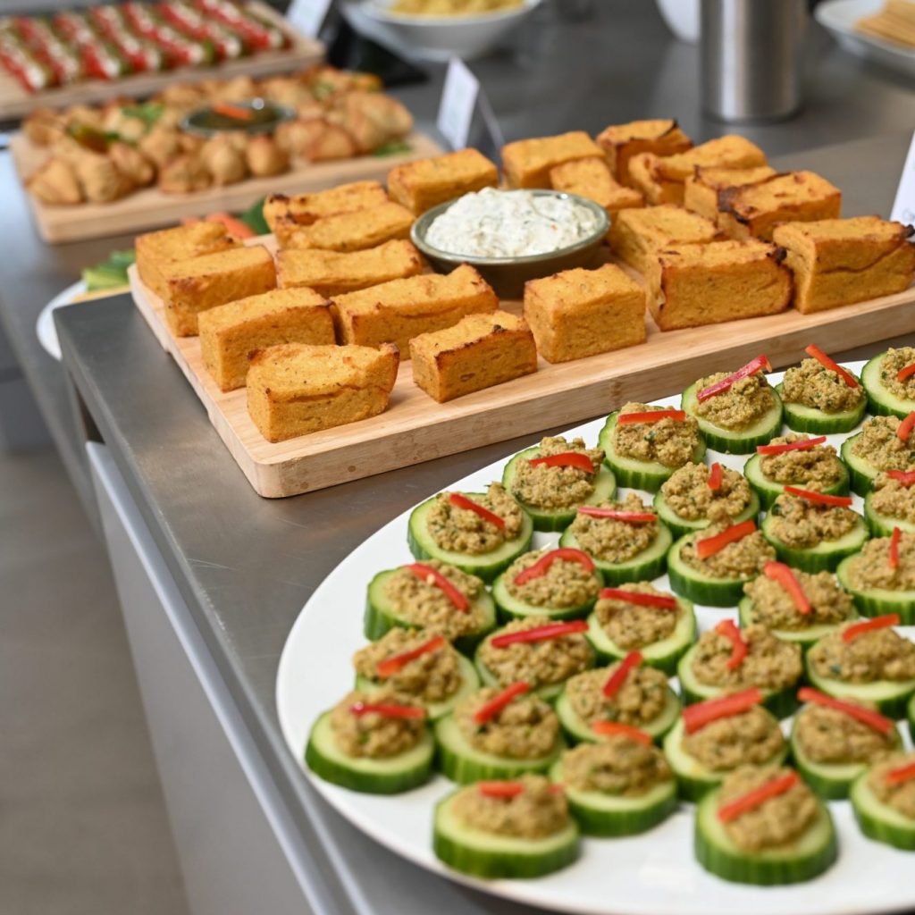 Well presented food on table